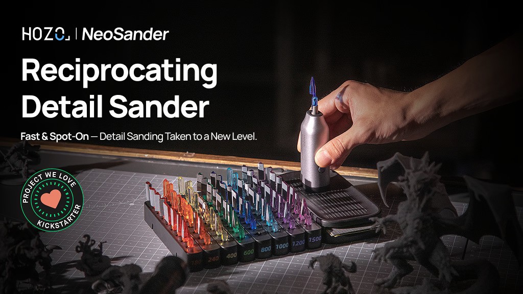 NeoSander: Mini Electric Reciprocating Detail Sander