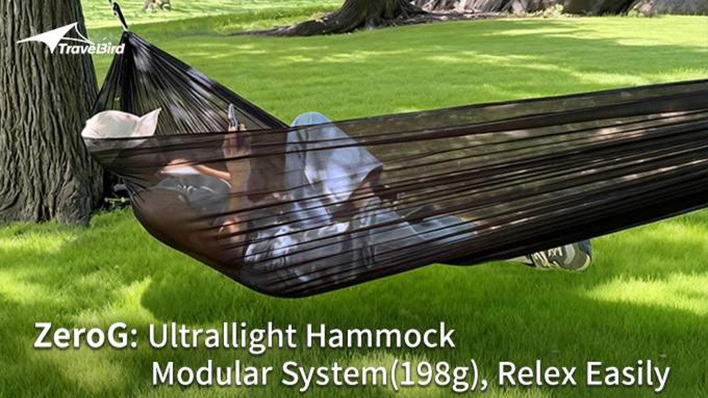 ZeroG: Modular Ultrallight Hammock System(198g)，Relex Easily