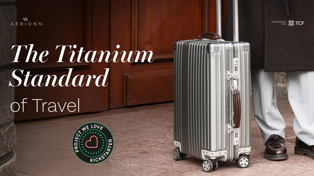 AERIONN Forma: Titanium Carry-On Made for Timeless Travelers