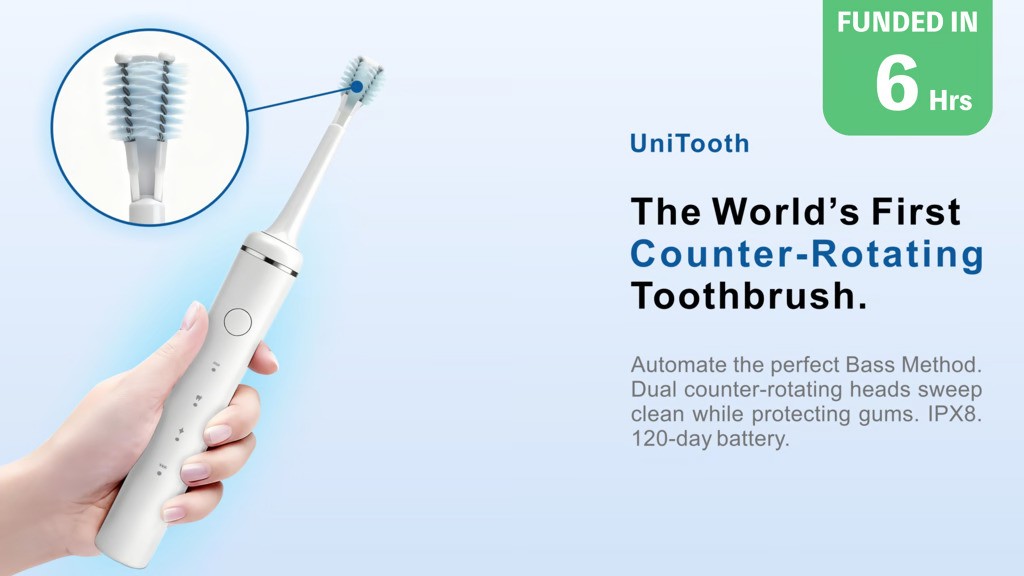 UniTooth: The World’s First Counter-Rotating Toothbrush